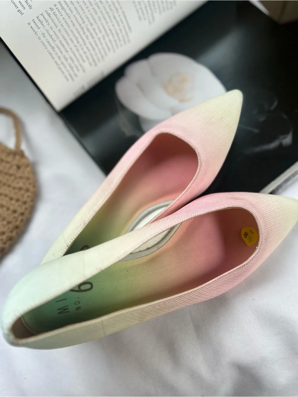 Mix no. 6 Women’s Pastel Ombre Pointed Toe Flats 8.5